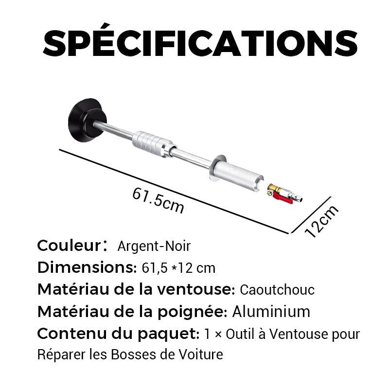 🚗 50% DE RÉDUCTION ! 🔧 Ventouse pour Débosselage Carrosserie – Caoutchouc & ABS – Aspiration Puissante & Sans Peinture for Voiture