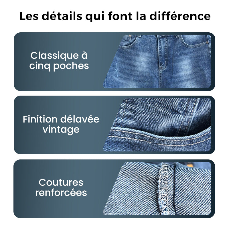 Jean classique à coupe droite pour homme