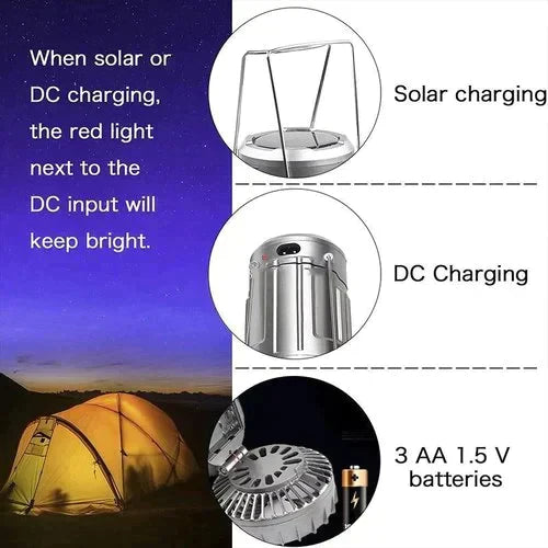 🔥🎁Lanterne de camping LED portable avec ventilateur