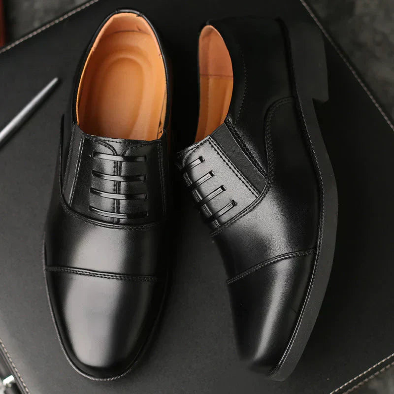 Chaussures Légères en Cuir pour Homme - Style Business Élégant, Semelle Antidérapante et Respirante