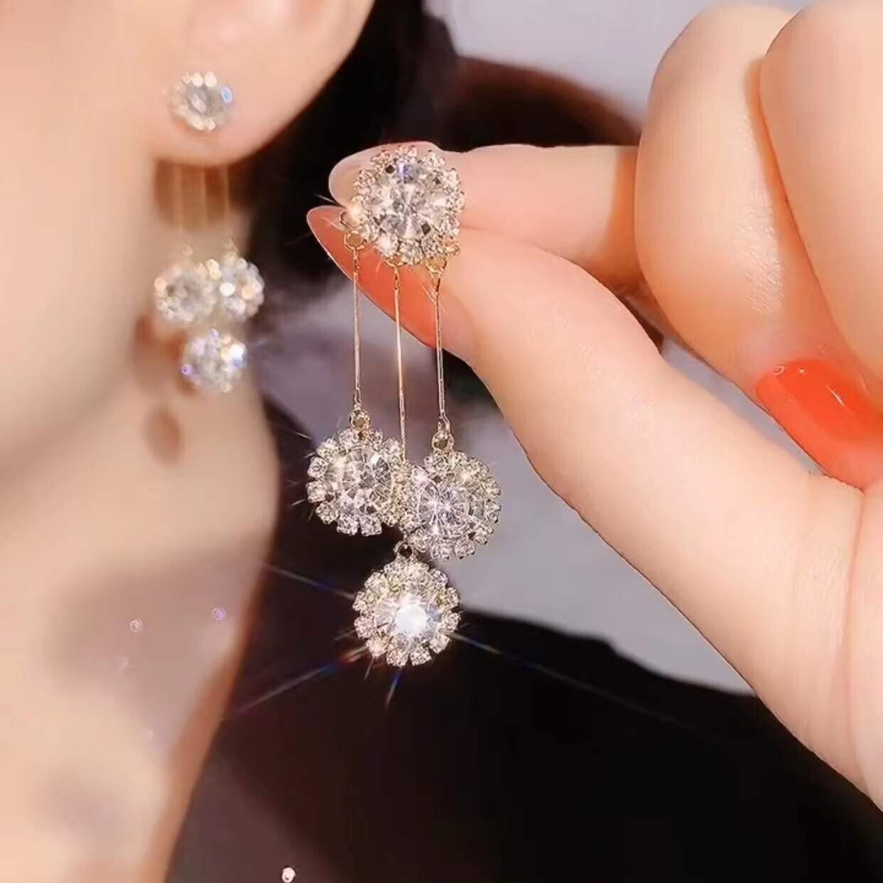 💐50% DE RÉDUCTION💖Boucles d’Oreilles Pétales Rondes – Doré ou Argenté, à Vous de Choisir 💛🤍【Offre Limitée】