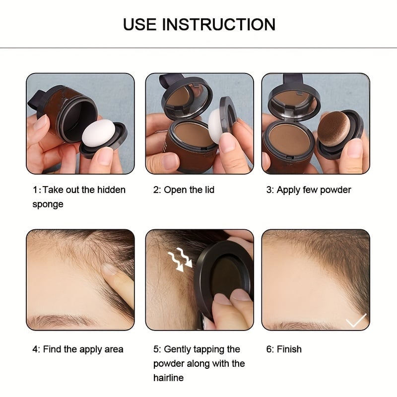 🔥💇‍♀️ PROMO SPÉCIALE 1 ACHETÉ, 1 OFFERT ! Poudre pour Racines & Repousses – Naturelle, Résistante à l'Eau, 8 Couleurs, Inclut Miroir & Houppette, Couverture Express ✨