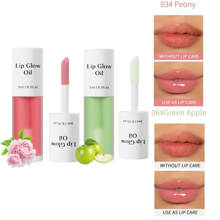 📢Achetez 1 obtenez 1 gratuitement💋Huile hydratante teintée pour lèvres coréenne – Vegan, 24h d’hydratation & fini glossy non collant✨