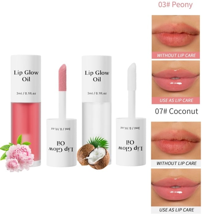 📢Achetez 1 obtenez 1 gratuitement💋Huile hydratante teintée pour lèvres coréenne – Vegan, 24h d’hydratation & fini glossy non collant✨