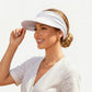 Visière Solaire UPF 50+ avec Trou pour Queue de Cheval | Casquette Pliable Plage & Golf Femme