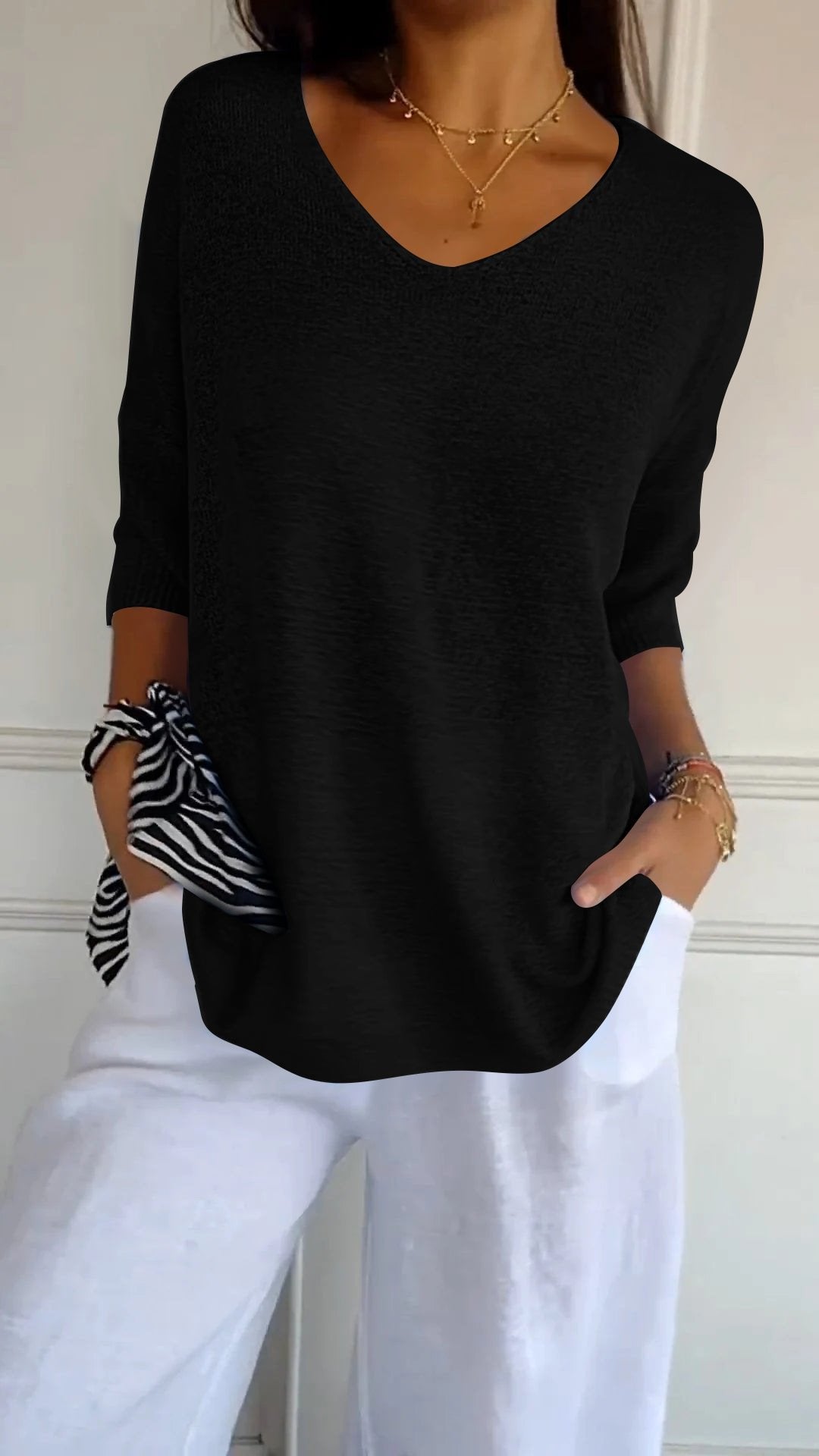 💫Indispensable 2026 | Haut Polyvalent en Tricot | Style Chic Décontracté💃