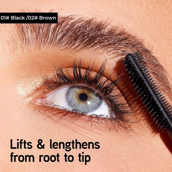 🔥1 acheté, 1 offert💖Mascara Toucher✨Tubing – duo noir et marron pour le maquillage des cils