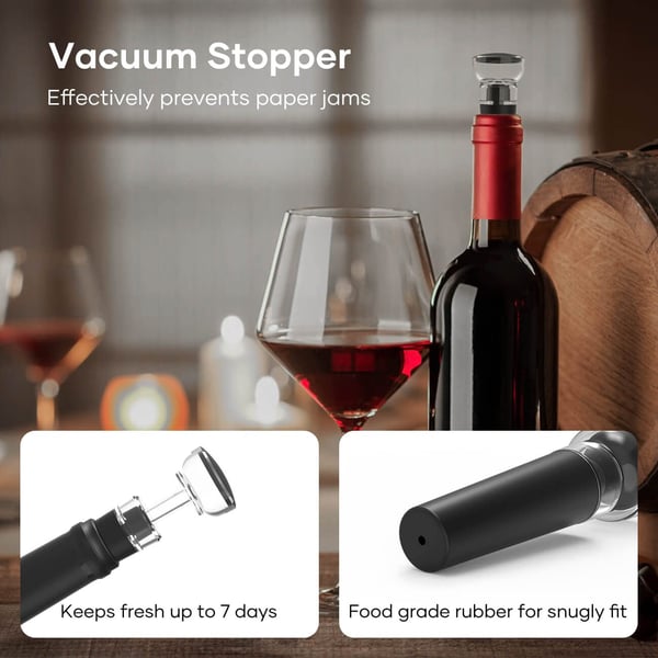 Set d'Ouvre-Bouteilles Électriques - Automatique, Rechargeable et Coffret Cadeau 6 en 1