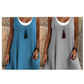 💃Robe débardeur deux pièces décontractée et ample sans manches pour femme