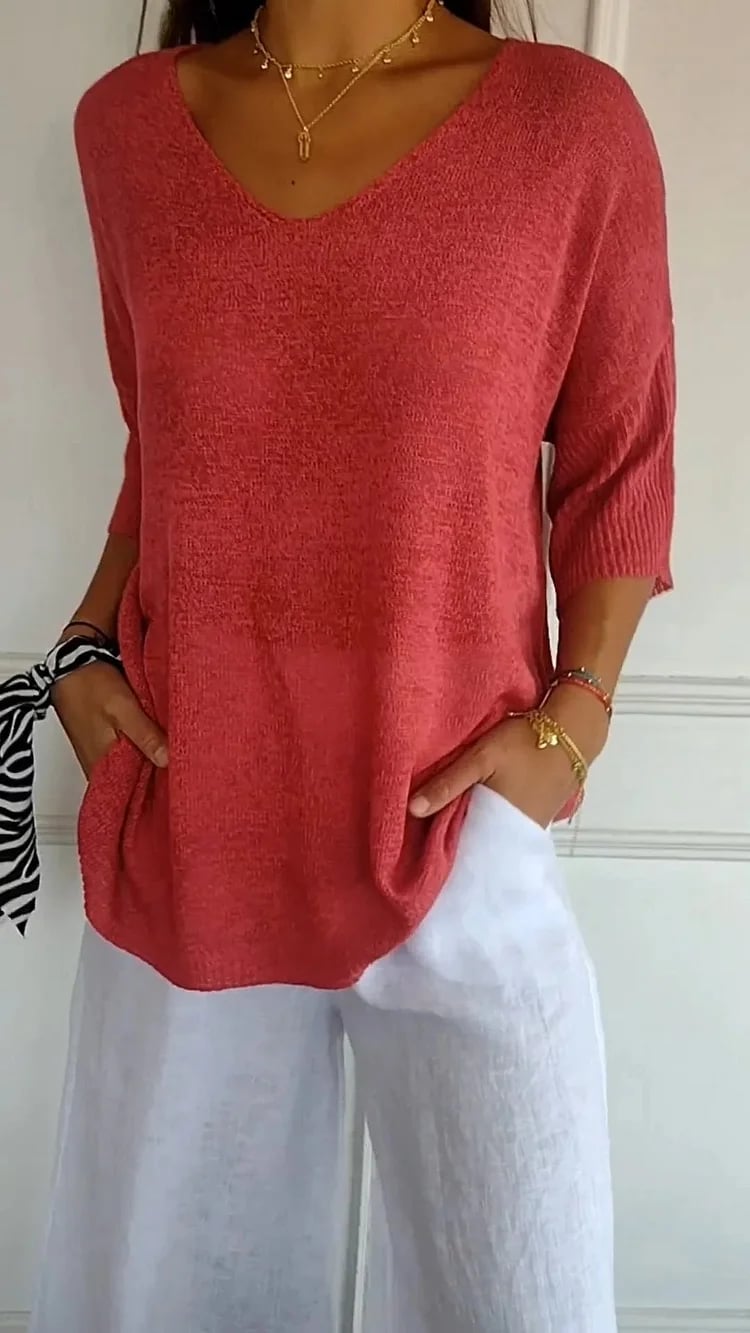 💫Indispensable 2026 | Haut Polyvalent en Tricot | Style Chic Décontracté💃