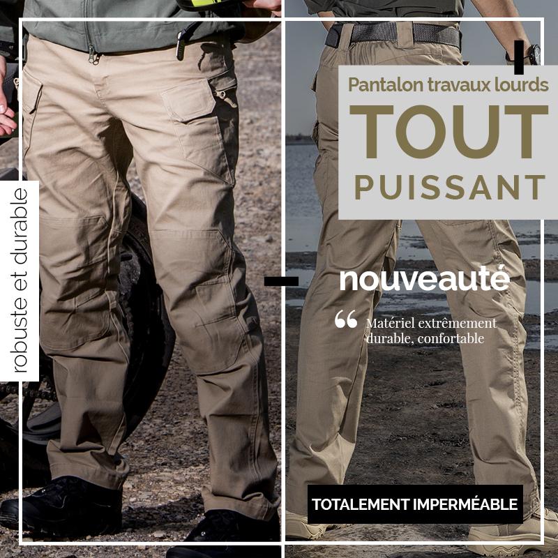 ✨Pantalon Imperméable Plein Air - Coupe-Vent avec Taille Élastique pour Randonnée et Voyages🌧️🏔️