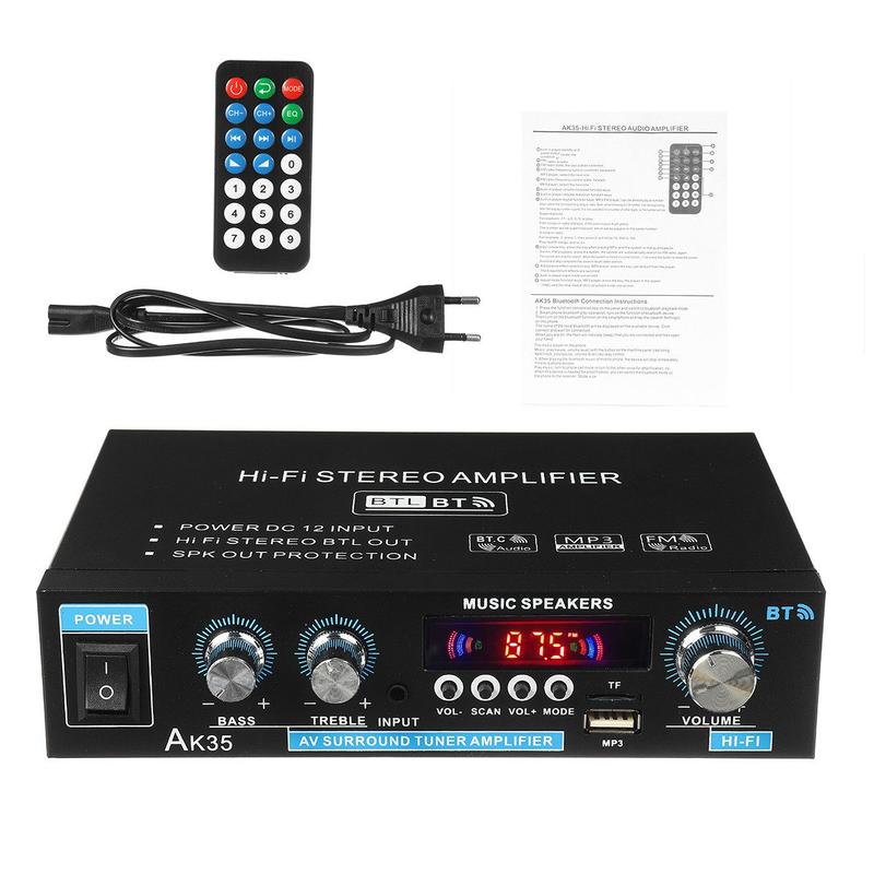 📢50% DE RÉDUCTION⏰Amplificateur stéréo AK35 pour la maison, audio Bluetooth 5.0, puissance maximale⚡