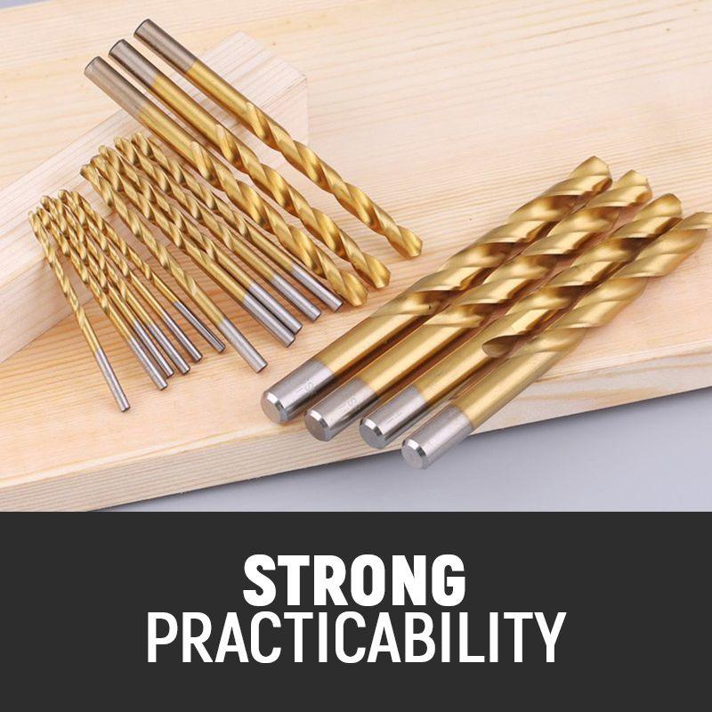 🏭⚒️ Vente usine Lot 99 forets revêtus titane, perforation durable sur bois métal plastique bricolage pro ✨