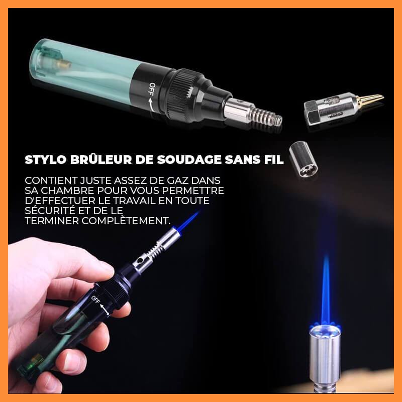 Fer à Souder Portable 4 en 1 au Gaz - Sans Fil, Réglable et Multifonction