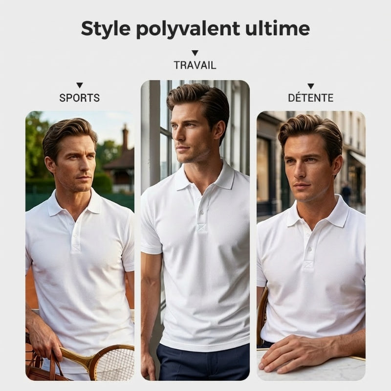 👔 50% DE RÉDUCTION 🏃‍♂️ Ensemble sport-shirt infroissable – Tissu technique respirant & coupe moderne – Polyvalent pour le sport, le bureau ou le quotidien – confort et style sans effort ✨⏰
