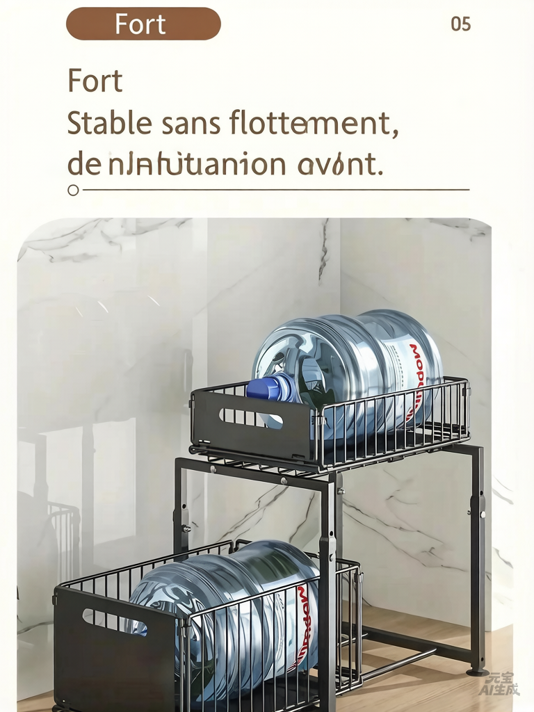 🧂✨ -50% | Organisateur Coulissant Réglable pour Sous Évier – Étagère de Rangement Multifonction pour Cuisine, Épices et Accessoires