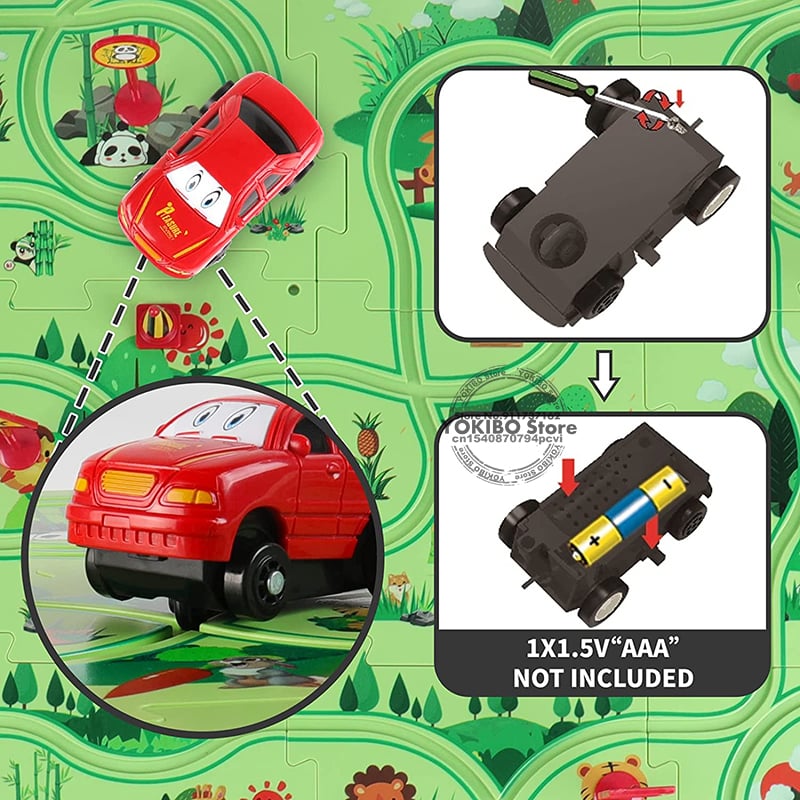 🔥Jeu de puzzle éducatif pour enfants Voiture sur rails🧩