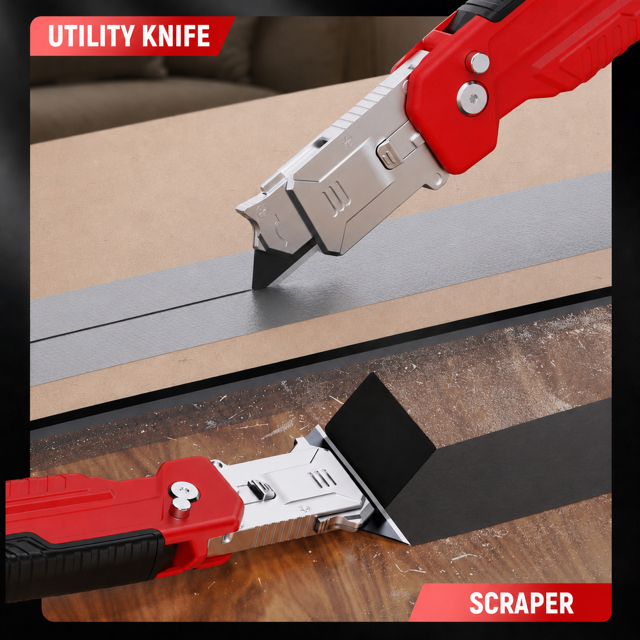 🔪🥘✨ OFFRE LIMITÉE 50% DE RÉDUCTION! Grattoir-Couteau 2-en-1 – Design Pliable, Lame Tranchante et Raclette Lisse – Parfait pour la Pâte, le Beurre, les Herbes et les Tâches Quotidiennes en Cuisine 🍞🧈
