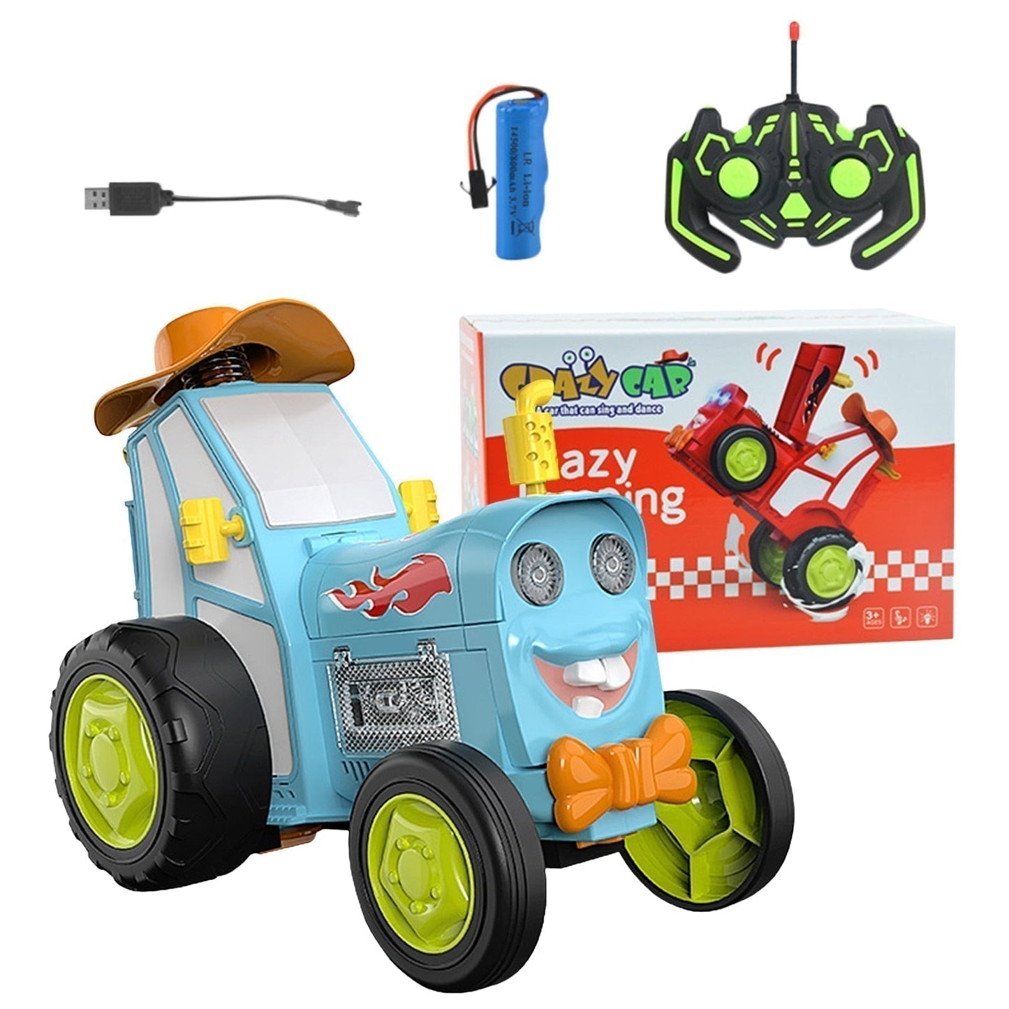 🎁 PROMO FLASH : 50% DE RÉDUCTION ! 🚗 Voiture Sauteuse Folle RC – Sauts & Pirouettes 360° – Musique & Lumières – Batterie 800 mAh for Fêtes & Anniversaires 🎉