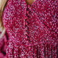 💎50% DE RÉDUCTION💎Robe Longue à Fleurs en Rayonne – Taille Smockée, Doublure Intégrale & Poches Cachées🌸👗