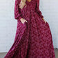 💎50% DE RÉDUCTION💎Robe Longue à Fleurs en Rayonne – Taille Smockée, Doublure Intégrale & Poches Cachées🌸👗