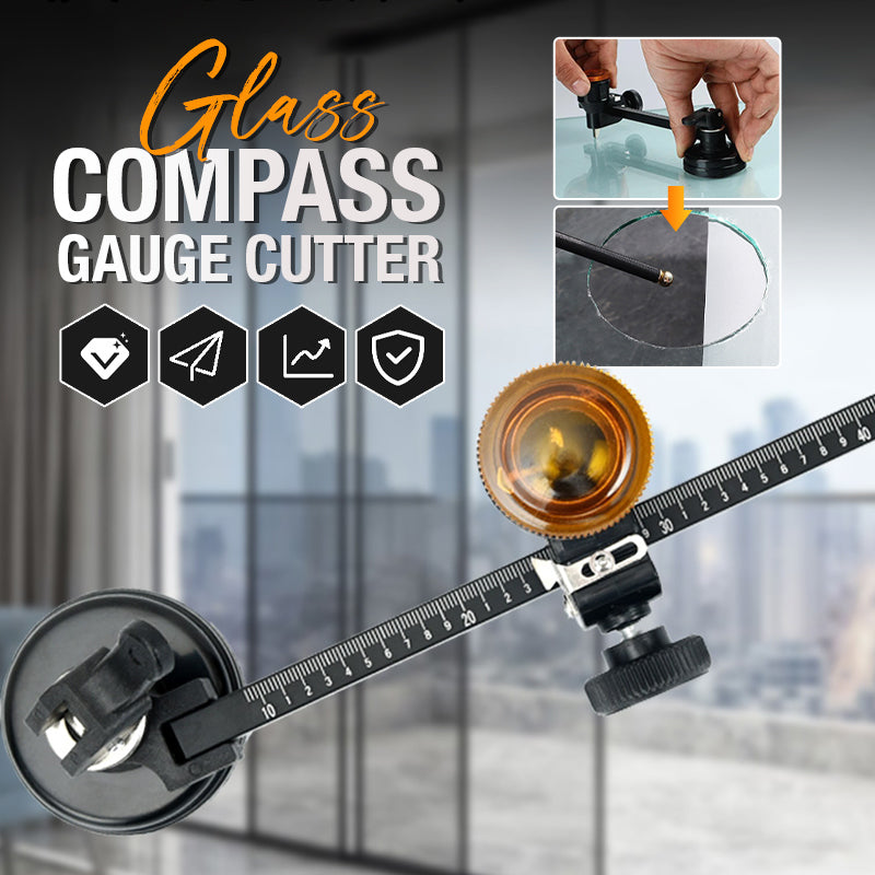🎄 PROMO NOËL : 50% DE RÉDUCTION ! 🎁 Coupe-Verre Compas à Jauge – Tête Rotative 360° & Ventouse Puissante – Pour Verre, Carrelage & Artisanat 🔪