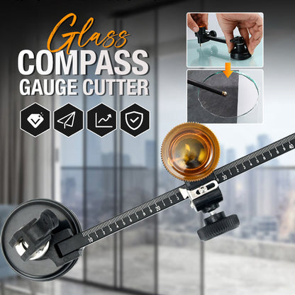🎄 PROMO NOËL : 50% DE RÉDUCTION ! 🎁 Coupe-Verre Compas à Jauge – Tête Rotative 360° & Ventouse Puissante – Pour Verre, Carrelage & Artisanat 🔪