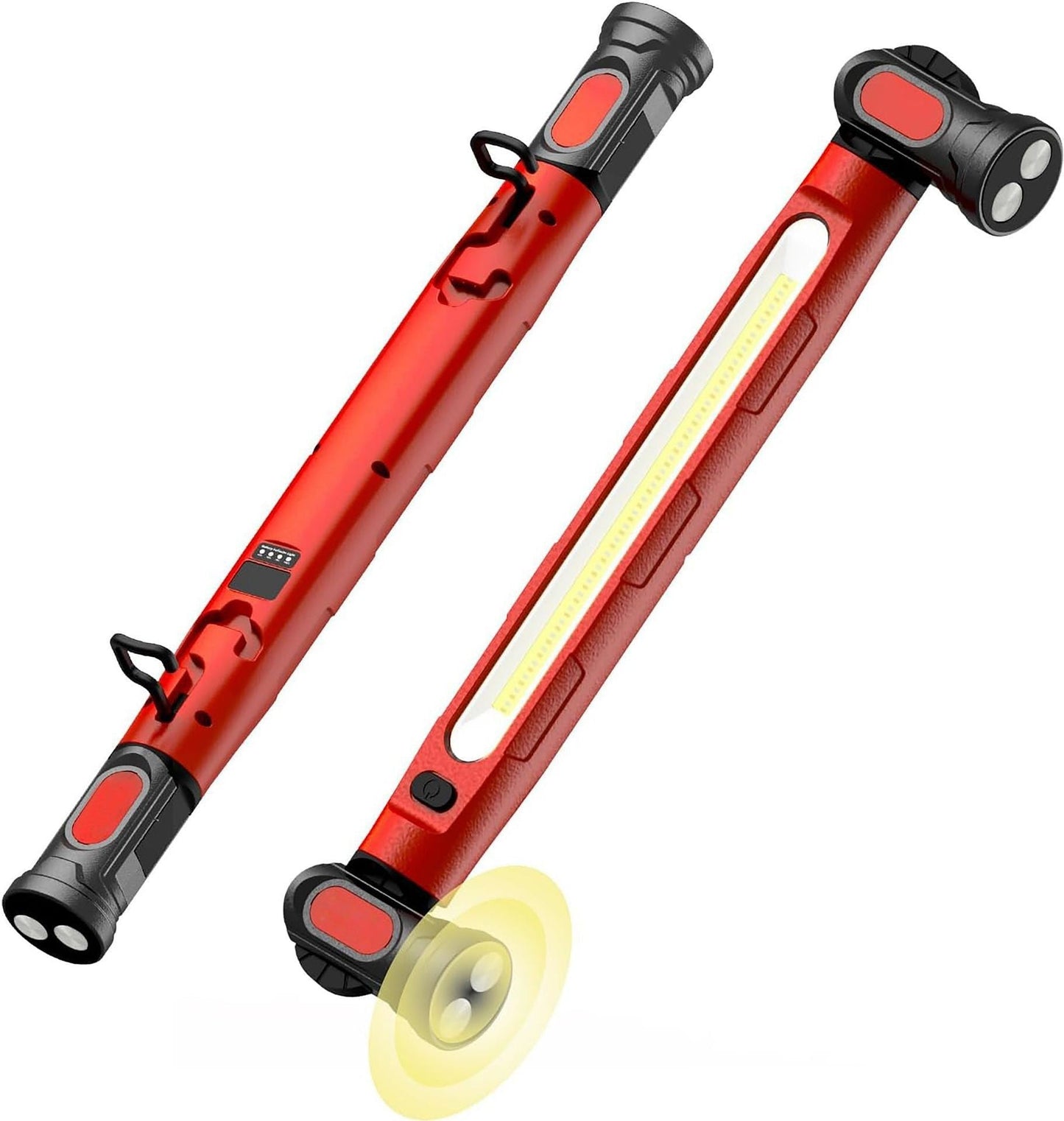 📢📢50 % DE RÉDUCTION⏰Lampe de Travail LED 3000LM – Base Magnétique & Crochet de Suspension, Batterie Rechargeable 5200mAh, Parfaite pour Atelier, Garage et Réparation Auto🔧⚡