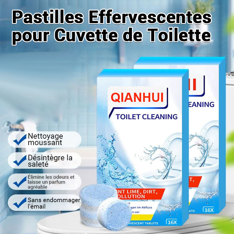 ✨Comprimés effervescents de nettoyage des toilettes - décontamination, tartre urinaire, alcali urinaire et élimination des odeurs