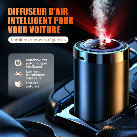 💡Ambiance Lumineuse & Aromatique en Voiture🌙Votre diffuseur intelligent 2-en-1