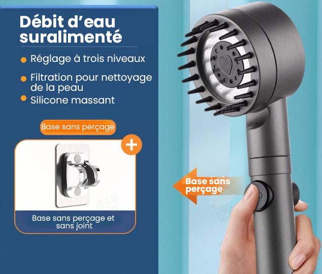 🏆Ensemble de pommeau de douche multifonctionnel haute pression🌿👑