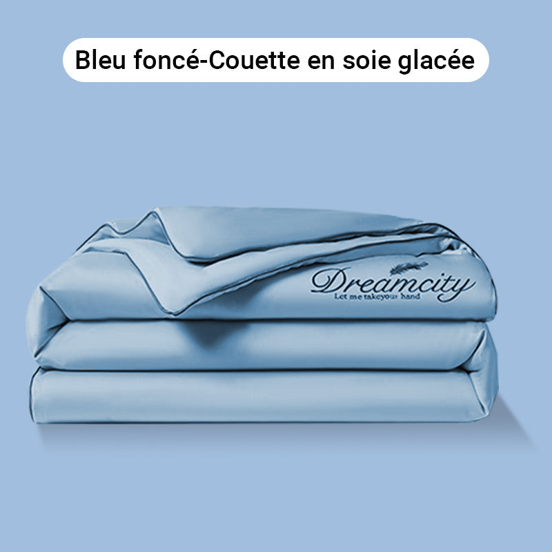 💕Confortable et rafraîchissant❄️Parure de lit quatre pièces en velours de haute qualité