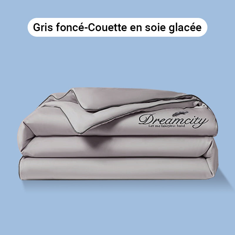 💕Confortable et rafraîchissant❄️Parure de lit quatre pièces en velours de haute qualité