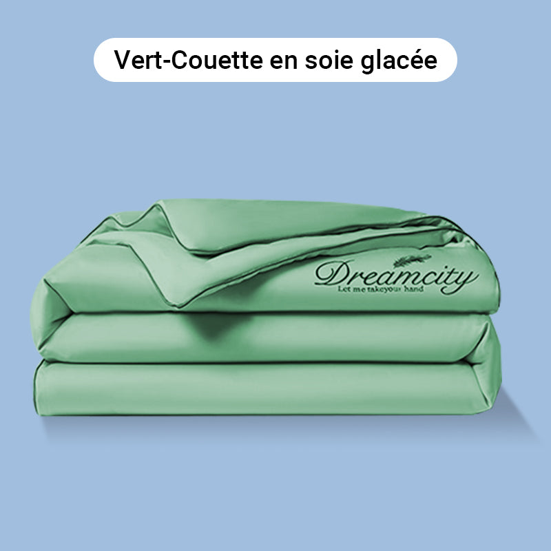 💕Confortable et rafraîchissant❄️Parure de lit quatre pièces en velours de haute qualité