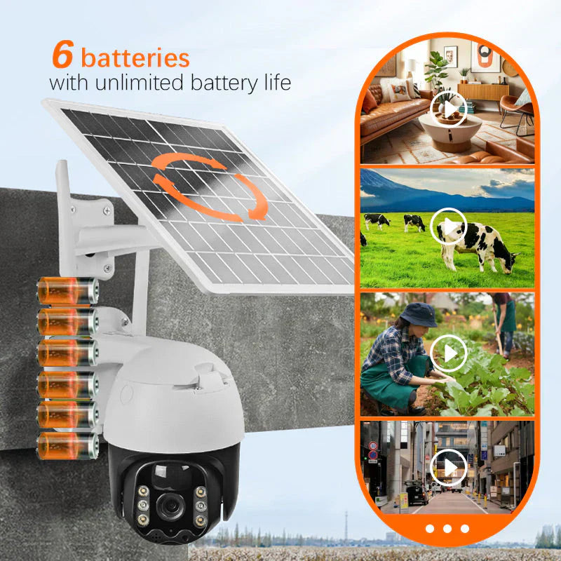 🎥Caméra de surveillance solaire sans fil intelligente🎁Livraison gratuite