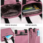 Sac à Bandoulière en Nylon Multi-Poches Imperméable de Grande Capacité