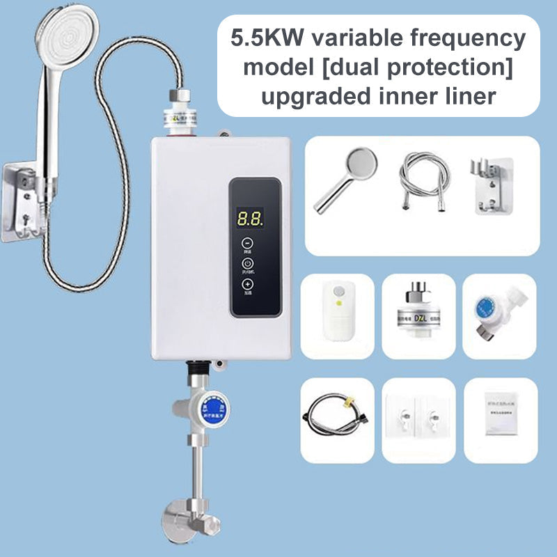 🔥50% DE RÉDUCTION!✨Chauffe-eau Instantané sans Réservoir⚡Design Compact avec Contrôle de Température Numérique pour Économie d'Énergie🚿