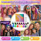 🌈 Kit de Craie Temporaire pour Cheveux — 12 Couleurs Vibrantes, Applicateur à Pince, Lavable, Sans Teinture Permanente ✨