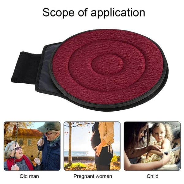 Coussin d'Assise Pivotant 360° – Mousse à Mémoire de Forme, Soulagement du Dos & Transferts Faciles