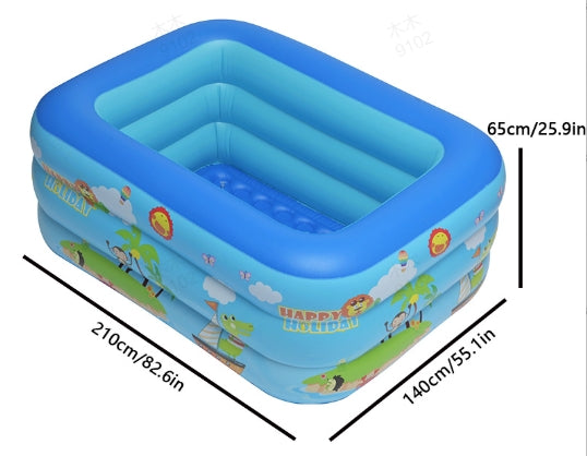 🌊 Piscine Gonflable  – Multi-couches avec Impression