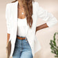 🧥 PROMO LIMITÉE 50% DE RÉDUCTION ! 💥 Veste Élégante Col Revers Bouton – Tissu Doux, Un Bouton, Polyvalente ✨
