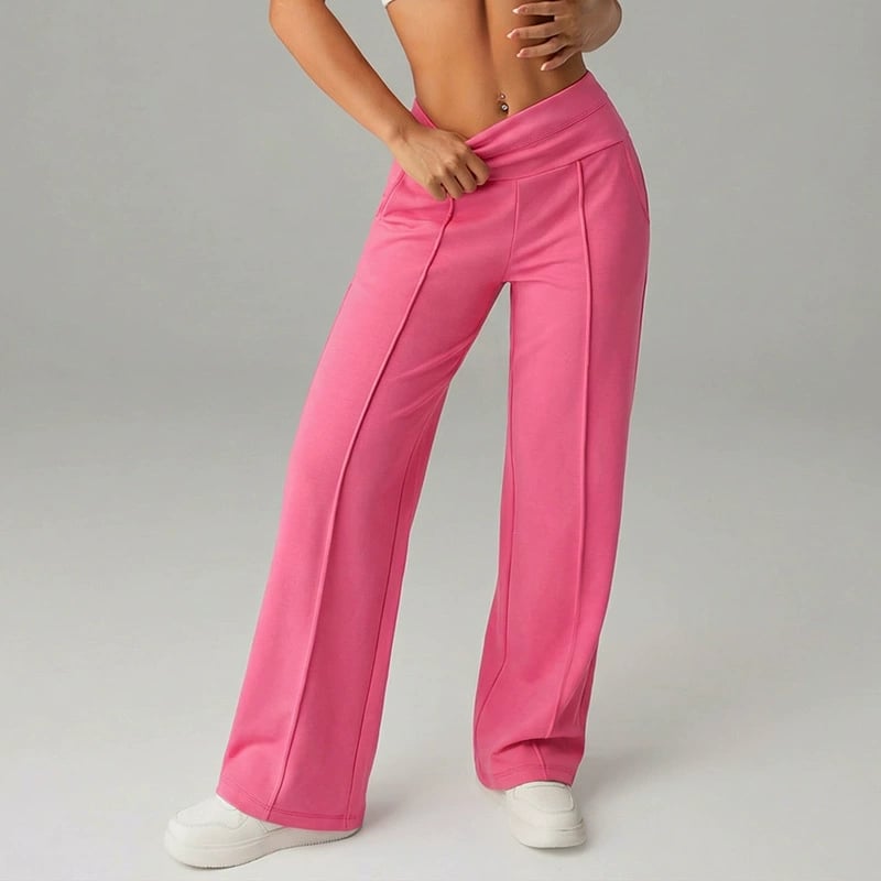 💃 Élégance Quotidienne💖Pantalon Droit Femme Tissu Souple🌟Coupe Ample & Confort Parfait