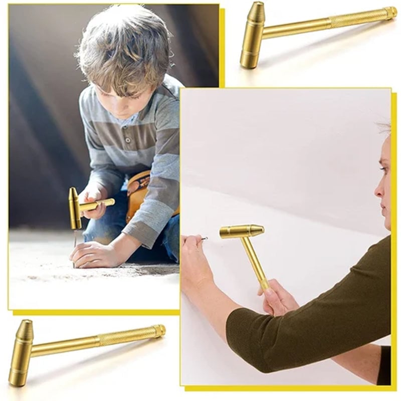 Ensemble d'Outils à Main 5 en 1 - Mini Marteau et Tournevis Multifonction Portable