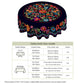 Mexican Floral Tablecloth with Scalloped Edge