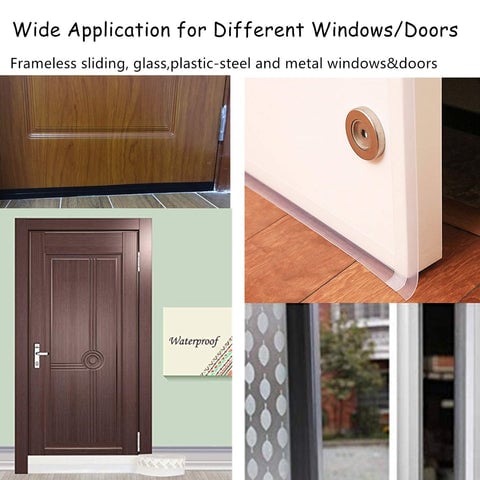 📢 PROMO FLASH : 50% DE RÉDUCTION ! 🏠 Bande d'Étanchéité pour Porte 5m – Silicone – Anti-Poussière & Anti-Insectes for Fenêtre & Porte 🚪