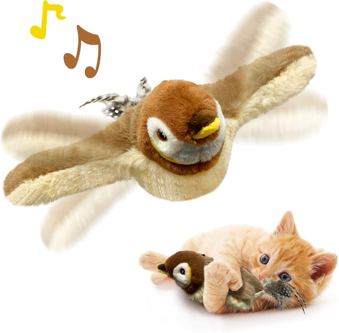 🔥Dernier jour 50% de réduction🐦Jouets à l'herbe à chat pour oiseaux à ailes battantes