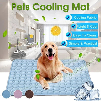 🐾 50% DE RÉDUCTION ❄️ Coussin rafraîchissant été pour animaux – Gel auto-refroidissant & non toxique – Confort optimal pour chiens et chats – idéal pour les journées chaudes à la maison ou en voyage ☀️🐶🐱✨