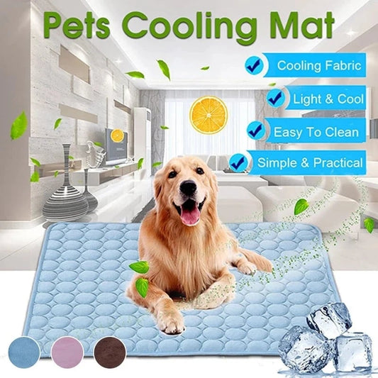🐾 50% DE RÉDUCTION ❄️ Coussin rafraîchissant été pour animaux – Gel auto-refroidissant & non toxique – Confort optimal pour chiens et chats – idéal pour les journées chaudes à la maison ou en voyage ☀️🐶🐱✨