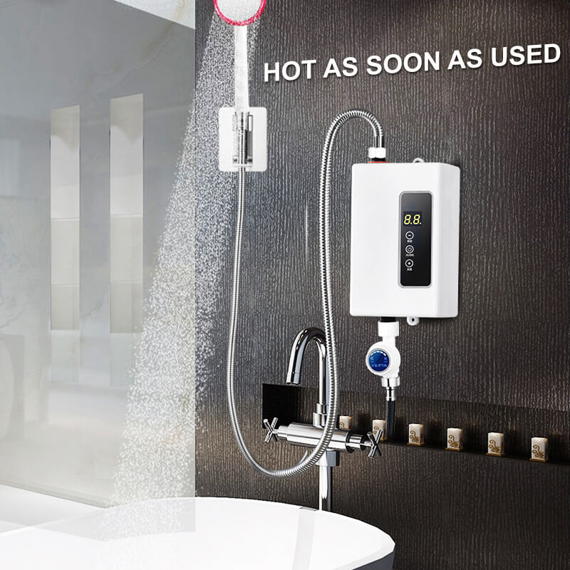 🔥50% DE RÉDUCTION!✨Chauffe-eau Instantané sans Réservoir⚡Design Compact avec Contrôle de Température Numérique pour Économie d'Énergie🚿