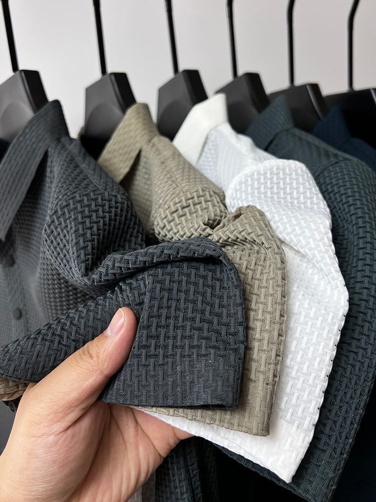 👔 50% DE RÉDUCTION ! ✨ Chemise Homme en Soie Glacée - Texture Luxueuse et Respirante pour Événements Élégants ou Quotidien 🎩🔥